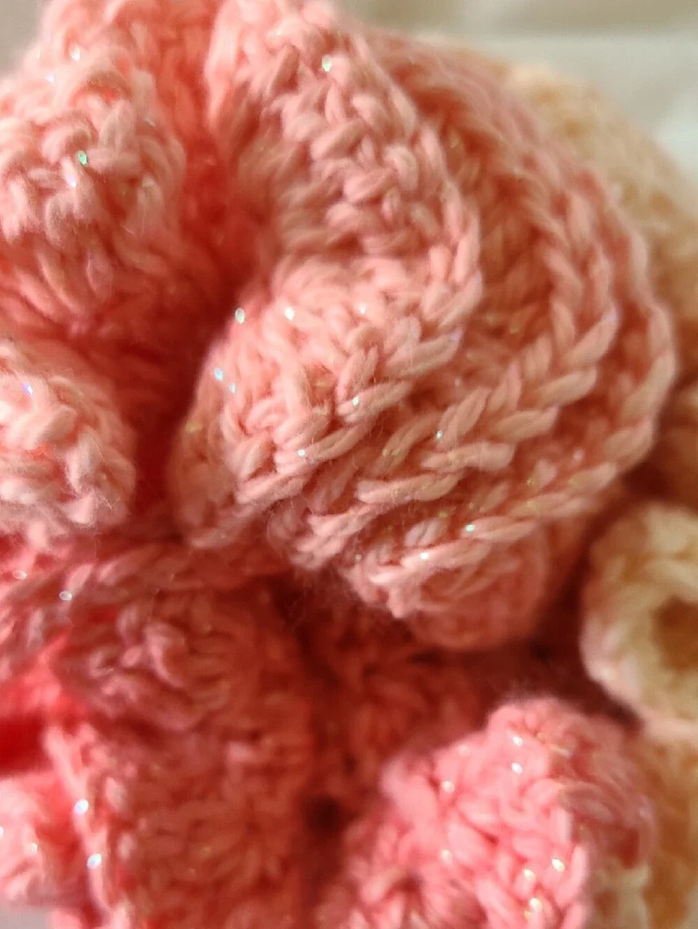 Handmade Crochet Exfoliating Shower Pouf By Grey Dove Creations NWOT